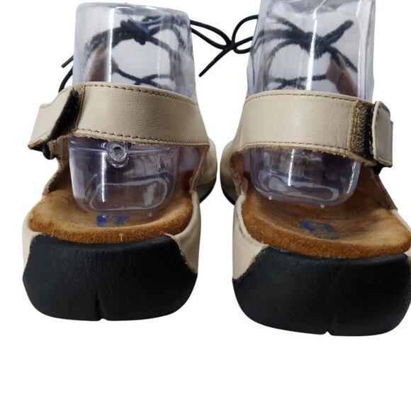 Wolky Kite Ghillie Lace Up Comfort Sandals Size 39 US 8 Beige Leather Adjustable - Picture 5 of 14